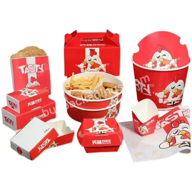 Customized Wholesale Logo,Food Grade Paper Fast Food Packaging,Roasted Chicken Takeout Box