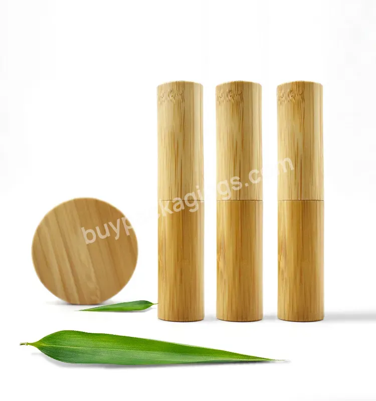 Customized Wood Cosmetic Packaging For Lip Gloss Eco Friendly Lip Gloss Tube