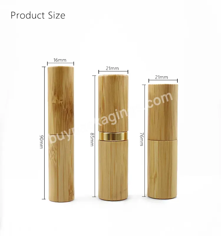 Customized Wood Cosmetic Packaging For Lip Gloss Eco Friendly Lip Gloss Tube