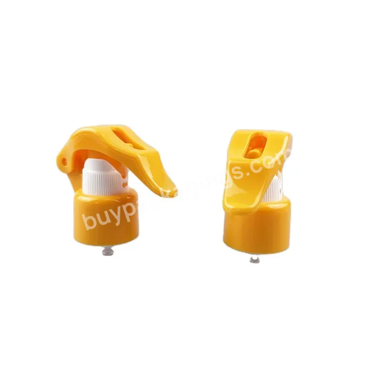 Customized Yellow 24/410 28/410 Bottle Sprayer Fine Mist Sprayer Plastic Trigger Sprayer