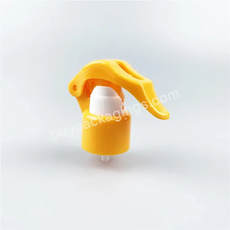 Customized Yellow 24/410 28/410 Bottle Sprayer Fine Mist Sprayer Plastic Trigger Sprayer