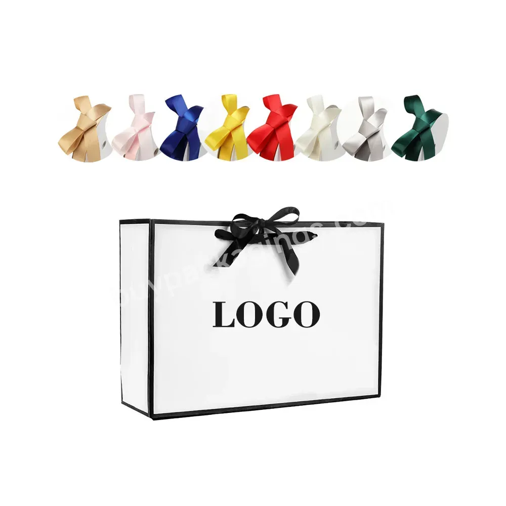 Customized Your Own Logo Gift Bag Clothing Shopping Bag Hard Kraft Paper Bag