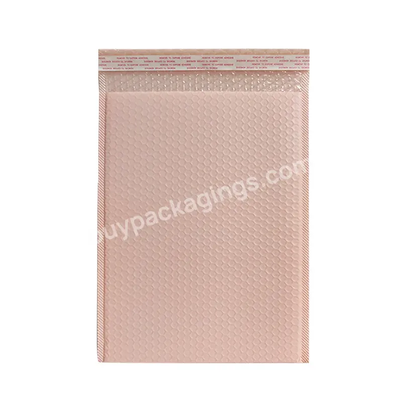 Customoem Poly Bubble Mailer Padded Envelope Shipping Bag Packaging Express Bubble Mailer Envelope Light Pink Mailing Bag Bubble