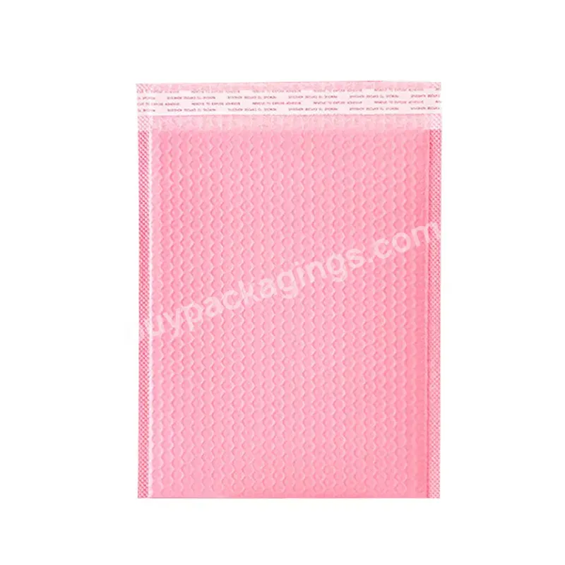 Customoem Poly Bubble Mailer Padded Envelope Shipping Bag Packaging Express Bubble Mailer Envelope Light Pink Mailing Bag Bubble