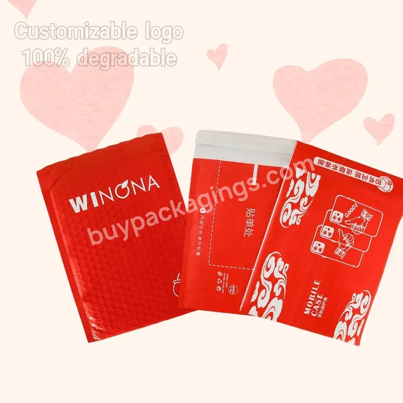 Cute Custom Polyethylene Bubble Mail Self Sealing Pad Envelope Jewelry And Cosmetics Shipping Bag