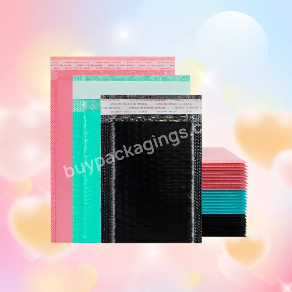 Cute Custom Polyethylene Bubble Mail Self Sealing Pad Envelope Jewelry And Cosmetics Shipping Bag