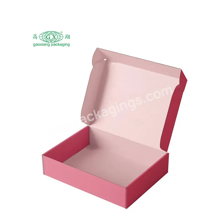 Cute Pink Anime Girl Custom Eco Corrugated Paper Mailing Box Packaging For Beauty / Skincare / Cosmetic Startup