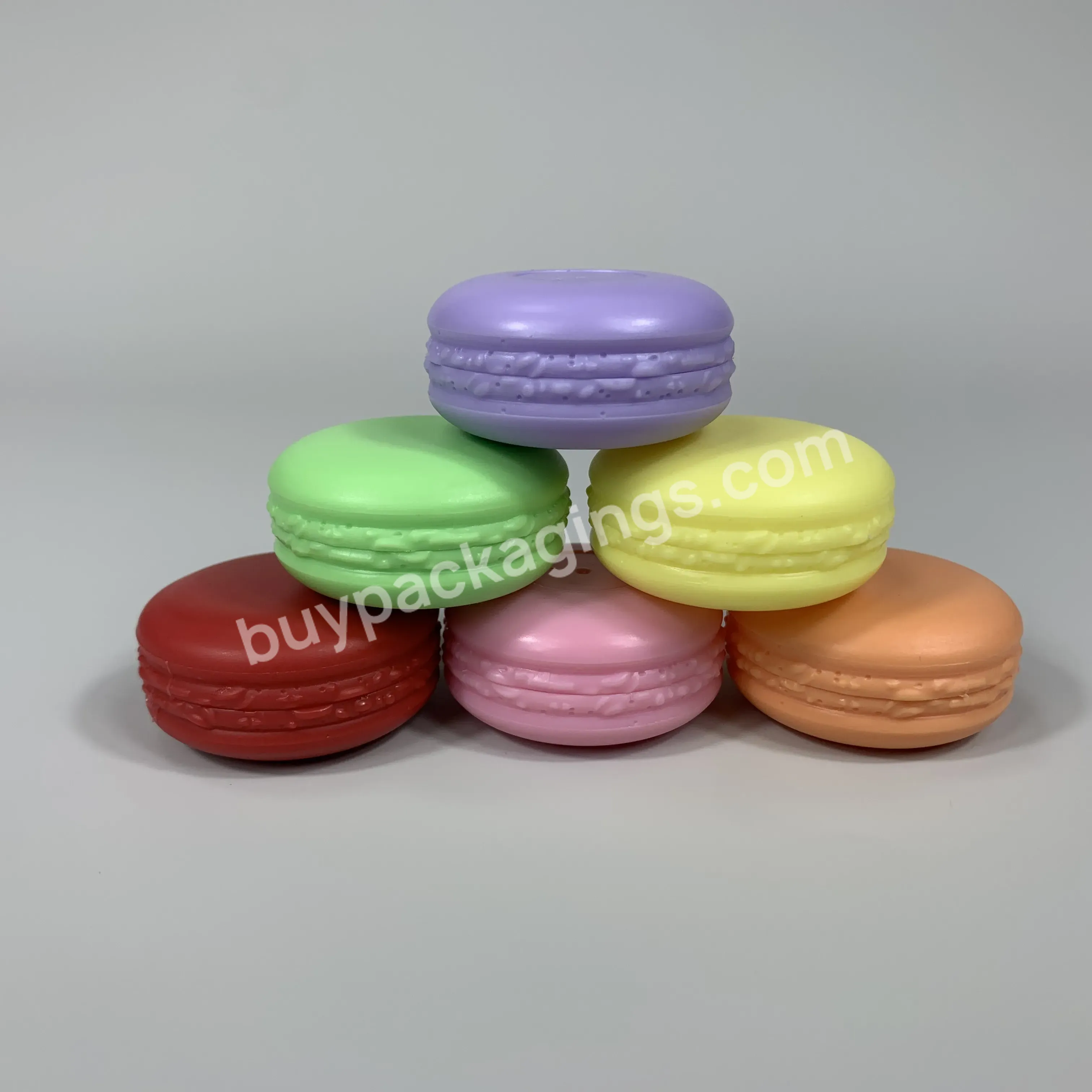 Cute Round Shape Empty Cosmetic Jar Baby Child Use Macaroon Cosmetics Empty Face Cream Jars