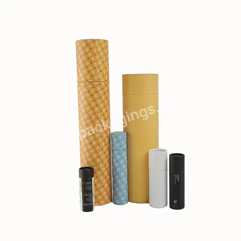 Cylinder Paper Box Packaging Custom Logo Paper Tube Luxury Cosmetic Empty Container Beauty Packaging Forests Packaging Group