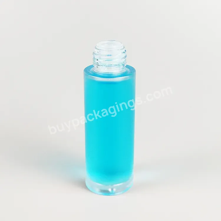 Cylinder Round 20ml Petg Plastic Essential Oil Bottle Thick Wall Plastic Cosmetic Bottle High End Dropper Bottle