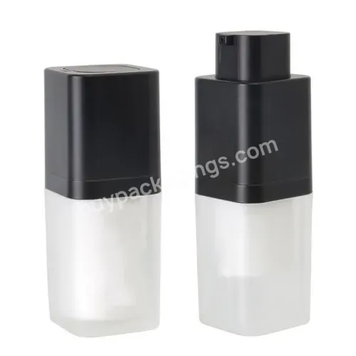 Cylinder Shape Acrylic Material 30ml Cosmetic Foundation Pump Bottle Empty Cosmetic Cream Bottle