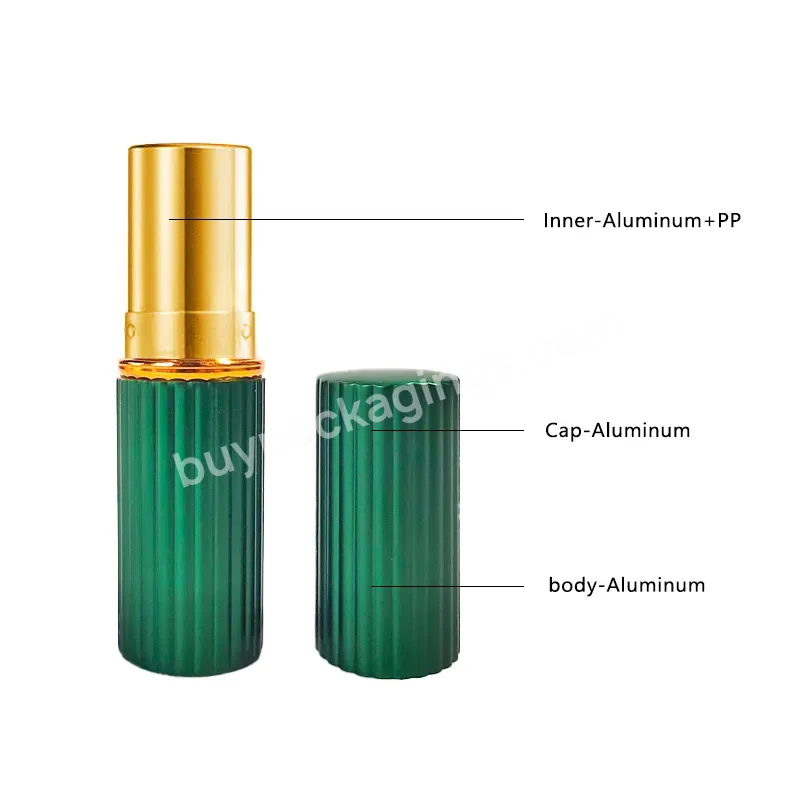 D20mm*h77mm Luxury Metal Lipstick Tube Clear Matte Wholesale Lipstick Tubes Aluminum Empty Lipstick Tube Container