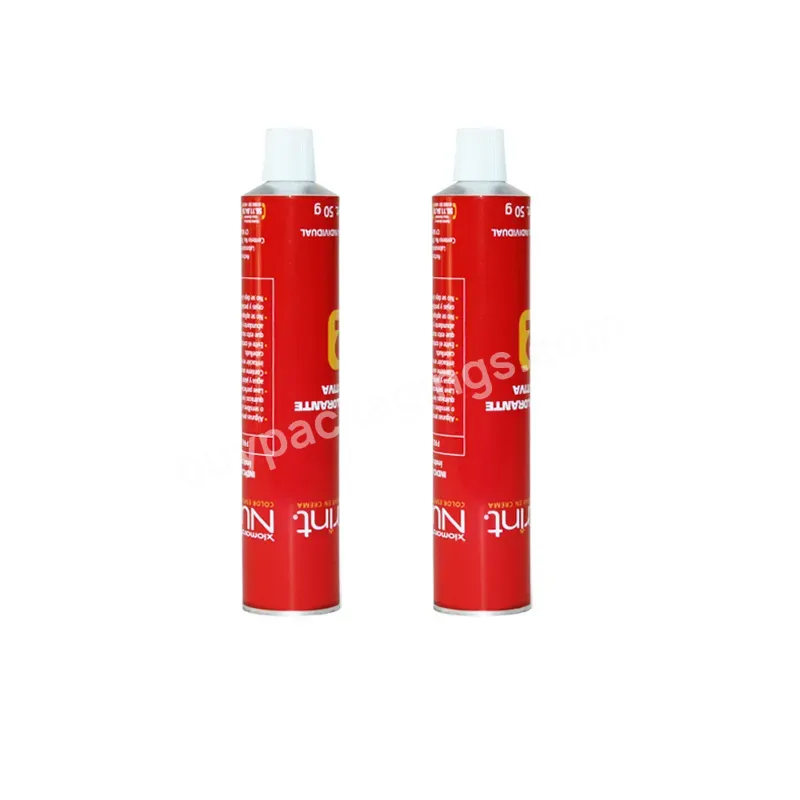 D28mm Hair Color Cream Hair Dye Cosmetic Packaging Empty Flexible Aluminum Tube