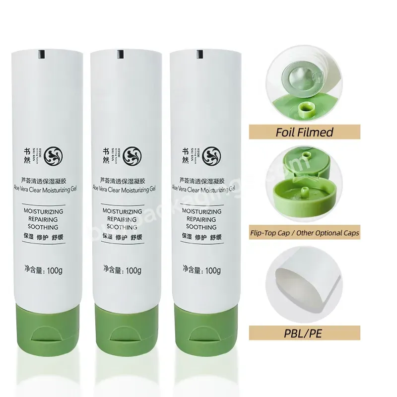 D40mm 100g Silk Screen Uv Printing Tube Container Custom Squeeze Plastic Empty Hand Cream Lotion Cosmetic Packaging Tubes