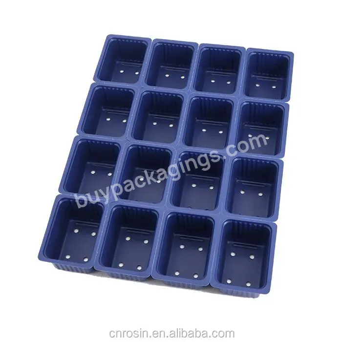 Dark Blue Ps Cheap Plastic Nursery Pot Small-scale Transplanting Sprouting Germinating Tray - Buy Sprouting Tray,Transplanting Tray,Plant Germination Trays.