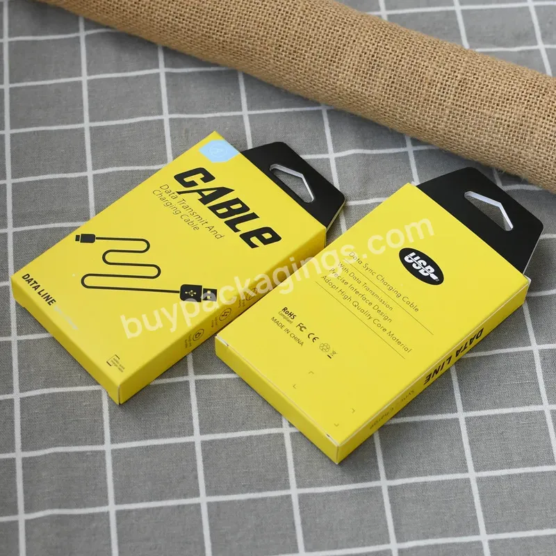 Data Charging Charger Cable Empty Usb Data Date Cable Packaging Box