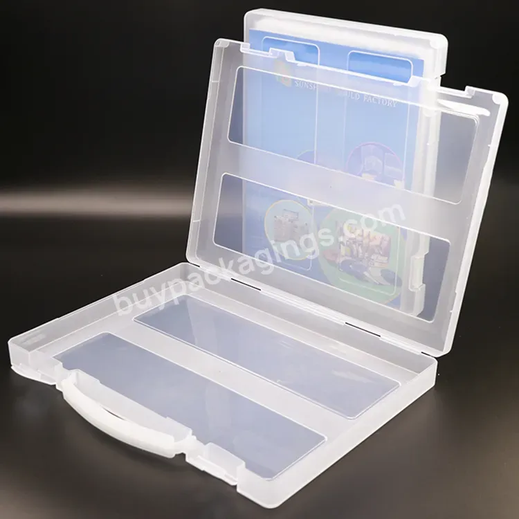 Decorative Large Capacity Simple Style Portable Document Paper Storage Boxes A4 Letter Size Plastic File Filing Box