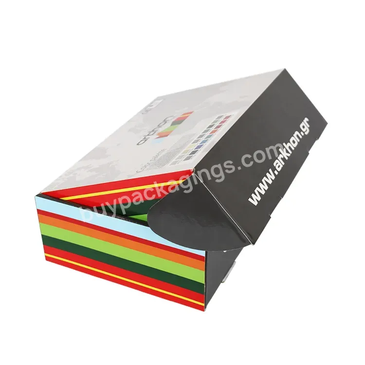 Degradable Blank Packing Shoe Cardboard Custom Black Mailer Packaging Shipping Boxes Custom Logo