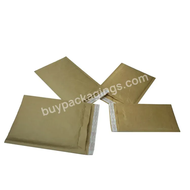 Degradable Cushioned Padded Mailer Biodegradable Brown Honeycomb Wrap Paper Packaging Bags