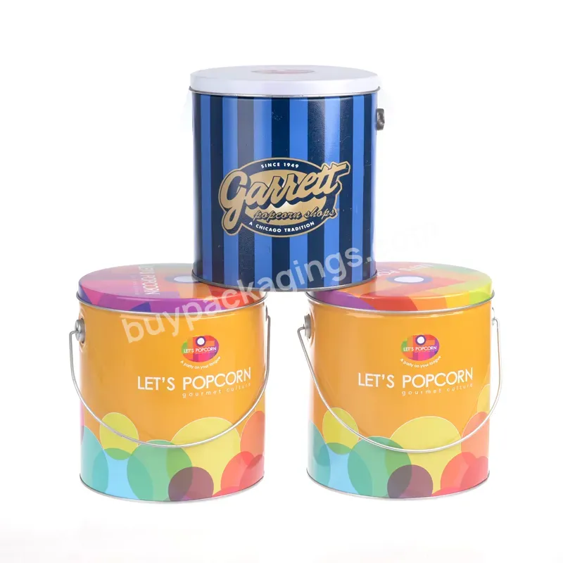 Delicate Promotional Popcorn Packaging Tin