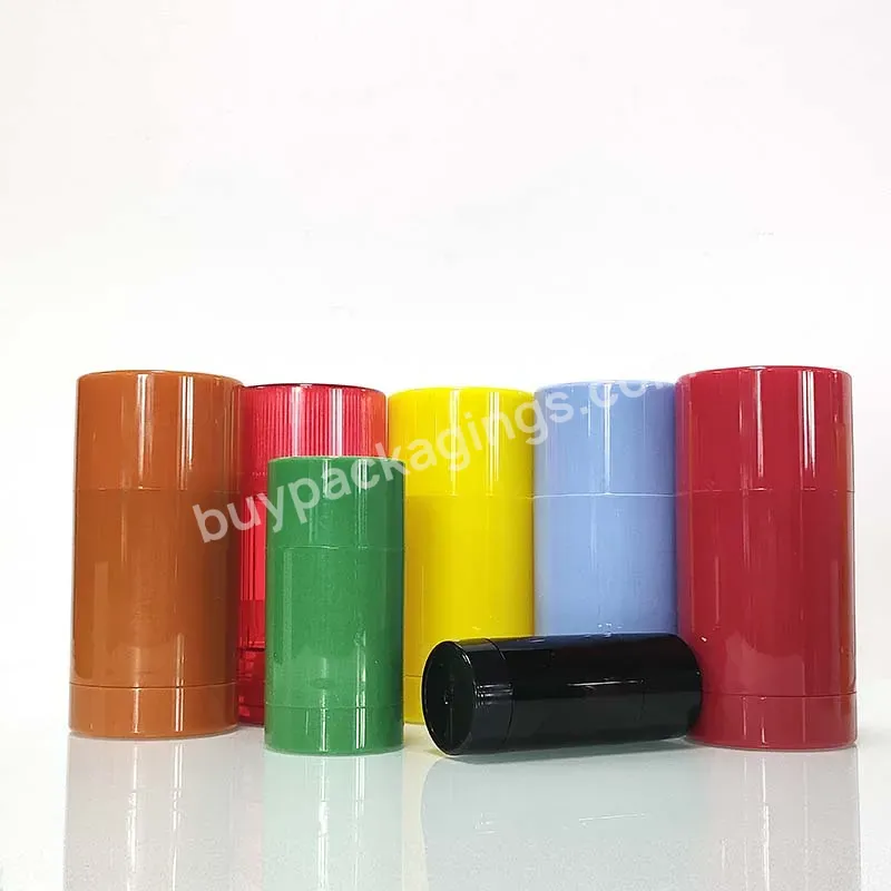 Deodorant Stick Bottle Plastic New Design 50g Colorful Plastic Can Deodorant Stick Solid Perfume Packaging Bottle