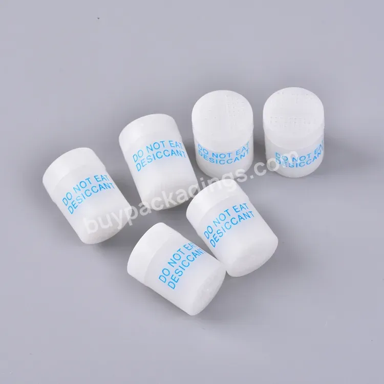 Desiccant For Medicine Coa Desiccant Packaging Silica Gel Desiccant Cylindrical Container 1g/2g/3g