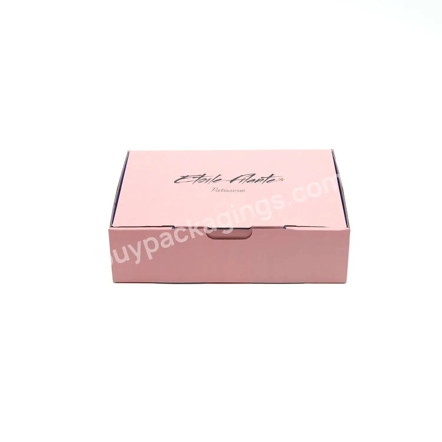 Design Custom Eco Friendly Pink Underwear Clothes Corrugated Paper Board Mailer Box