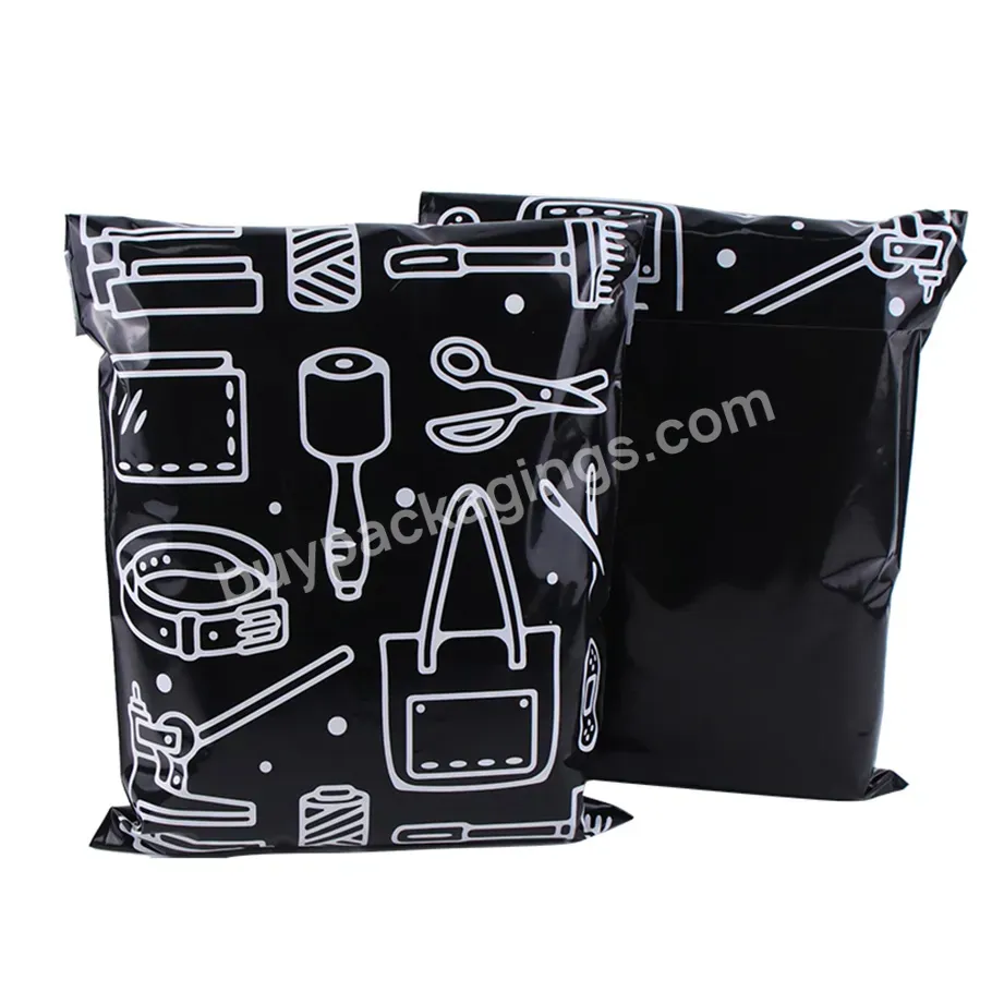 Design Custom Printed Shipping Poly Mailers For Packaging And Poly Mailers Plastic Black Mailing Bag - Buy Black Poly Mailer,Wholesale Custom Printed Express Courier Recycled White Black Bags Shipping Package Envelope Poly Mailer Mailing Polymailer B