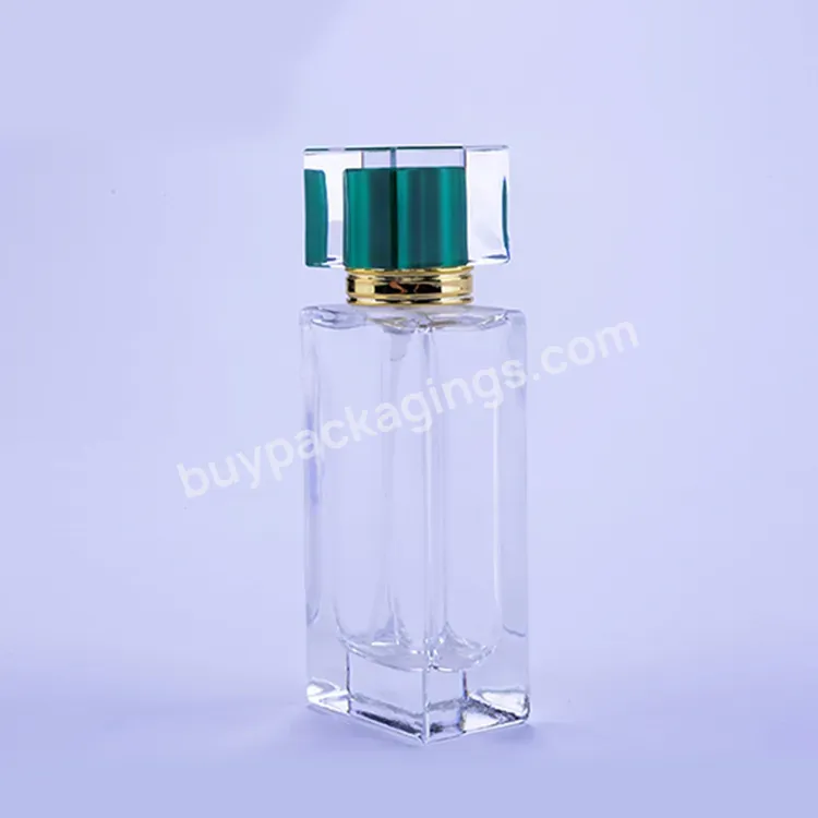 Design Custom Printing Logo Clear High Quality Glass Luxury Spray Pump Perfume Packaging Bottle