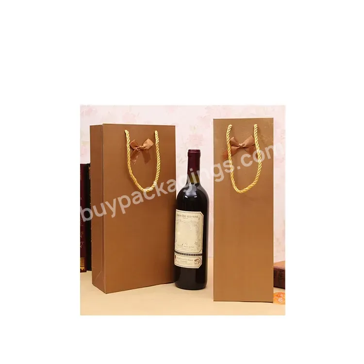 Design Personalized Paper Bags With Loaded Red Wine Goblet Paper Bags