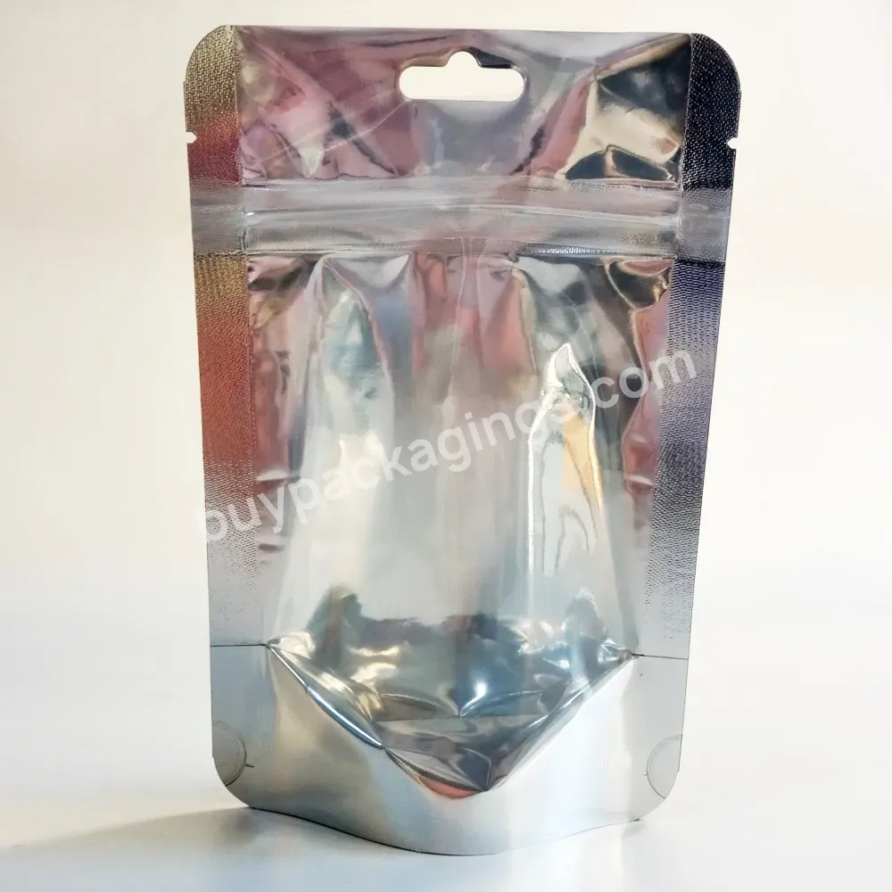 Design Print Clear Plastic Container Small Packaging Aluminum Foil Mylar Doypack Waterproof Reusable Custom Zip Ziplock Dab Bag