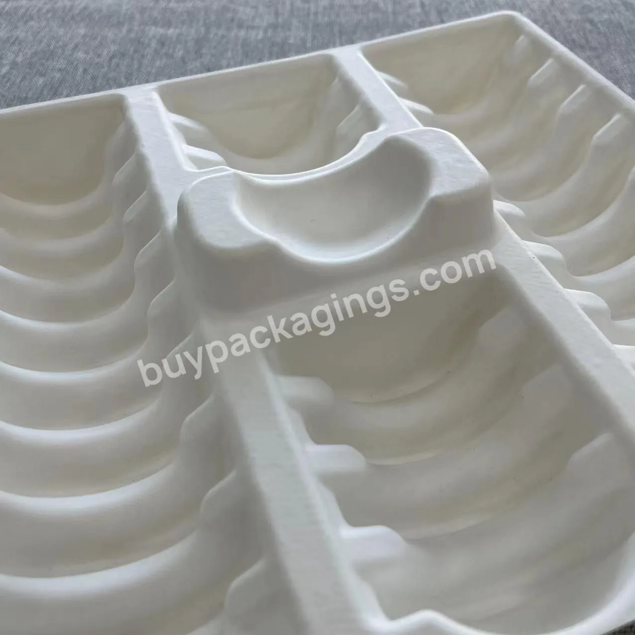 Design Wet Press Cosmetic Paper Molded Pulp Skin Care Boxes Insert Packaging Eco Inner Trays For Personal Care