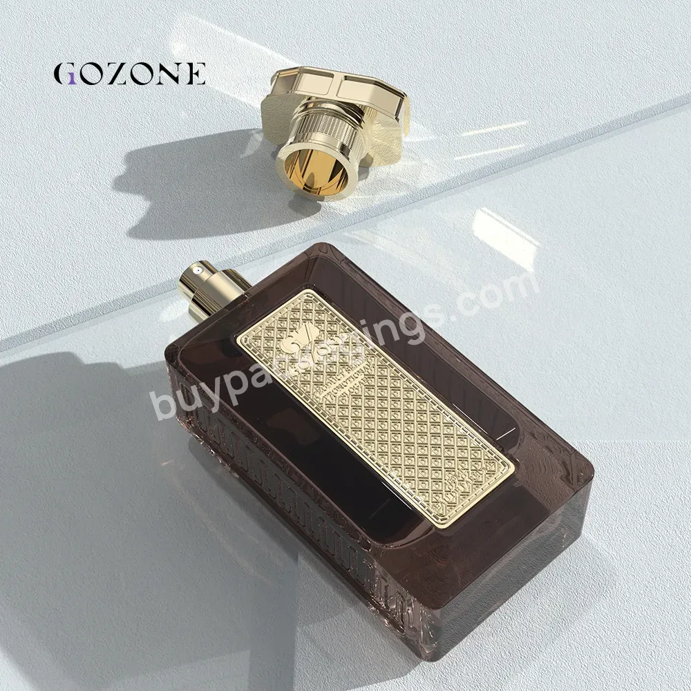 Design Your Own Arabian Unique Square Rectangle 30ml Empty 100ml Spray Glass Perfume Bottles