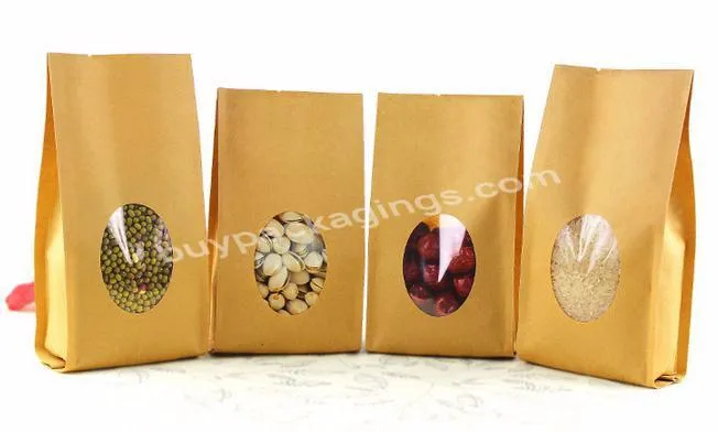 Designer Bags Biodegradable Brown Kraft Tea Packaging Bags