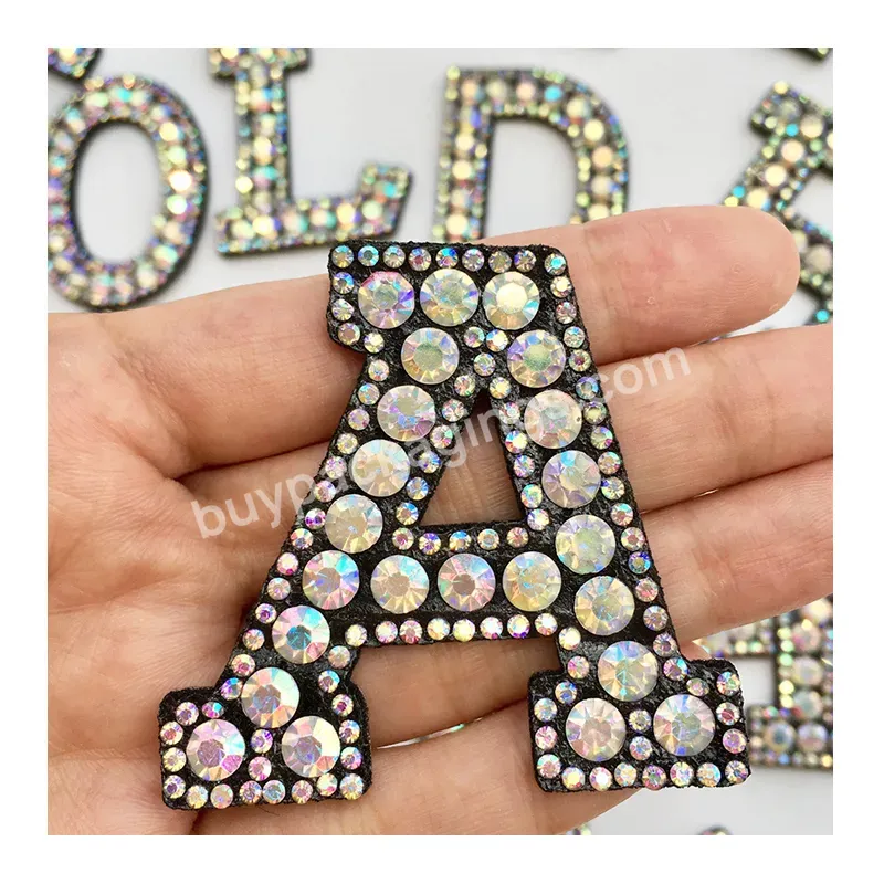 Designer Iron On Clothing Letters Applique Custom Rhinestone Patches - Buy Rhinestone Patch,Rhinestone Patches Iron On,Rhinestone Patches For Clothing.