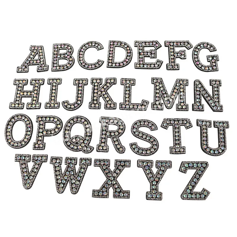 Designer Iron On Clothing Letters Applique Custom Rhinestone Patches - Buy Rhinestone Patch,Rhinestone Patches Iron On,Rhinestone Patches For Clothing.