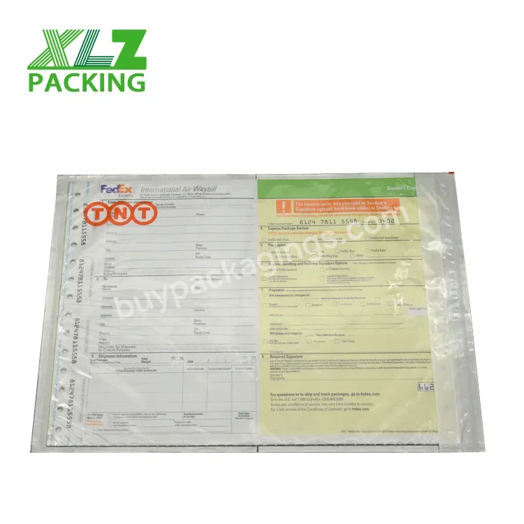 Dhl Clear Awb Invoice Pockets