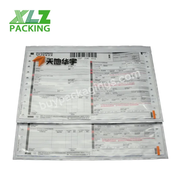 Dhl Clear Awb Invoice Pockets