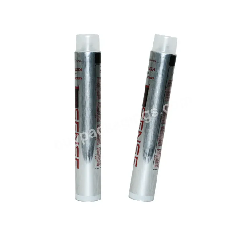 Dia28 Dia32 Hair Dye Tubes Cylinder Empty Aluminum Cosmetic Tube Hand Cream Tube With Screw Lid