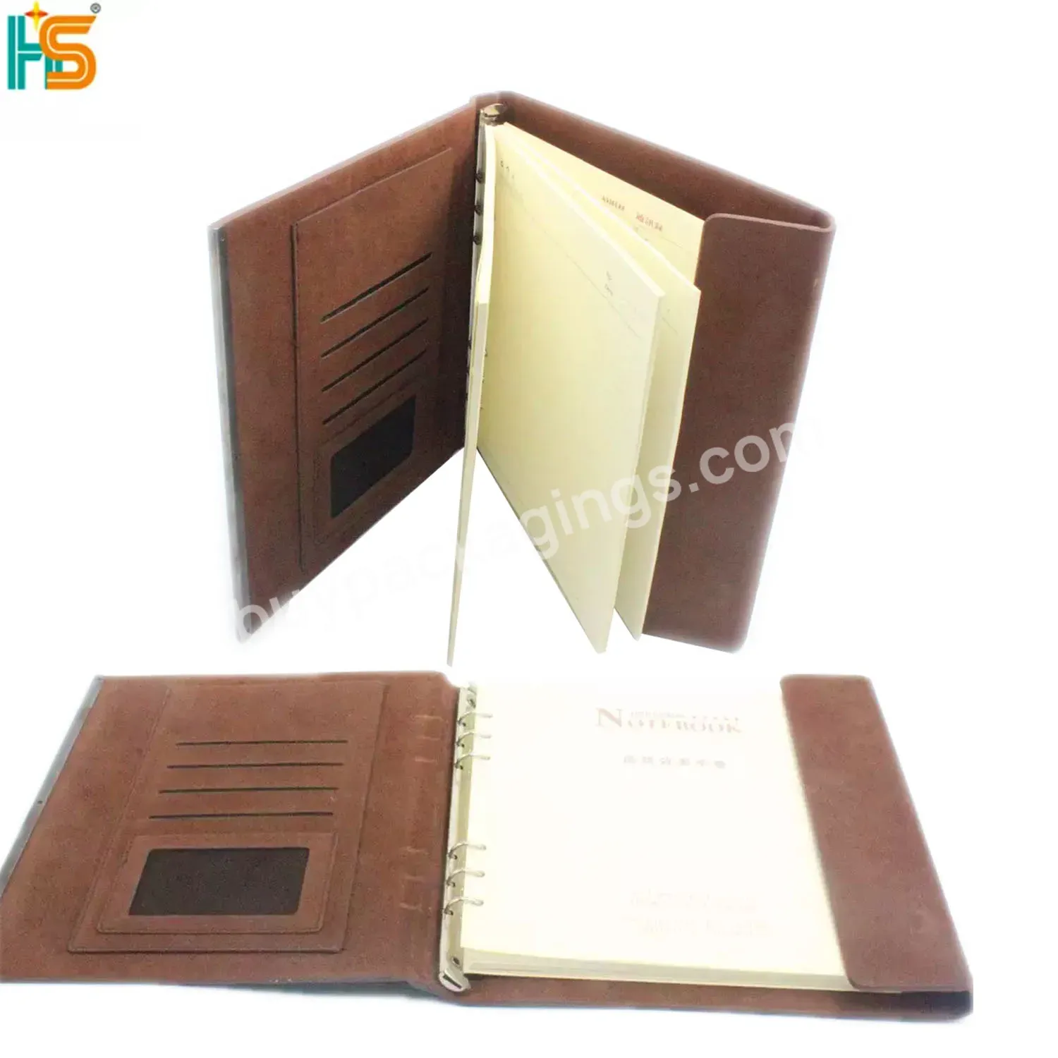 Diary Notebook A5 B6 Planner 2023 Agenda Gift Items With Customized Promotion Logo Brown Pu Leather Vintage Journal Notebook