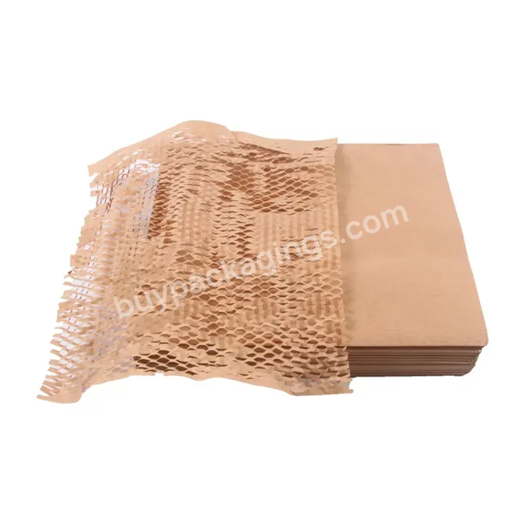 Die Cut 38cm*140m Honeycomb Cushion Paper Brown White Honeycomb Kraft Paper Honeycomb Paper Wrap - Buy Honeycomb Cushion Paper,Honeycomb Paper Wrap,Kraft Paper Honeycomb.