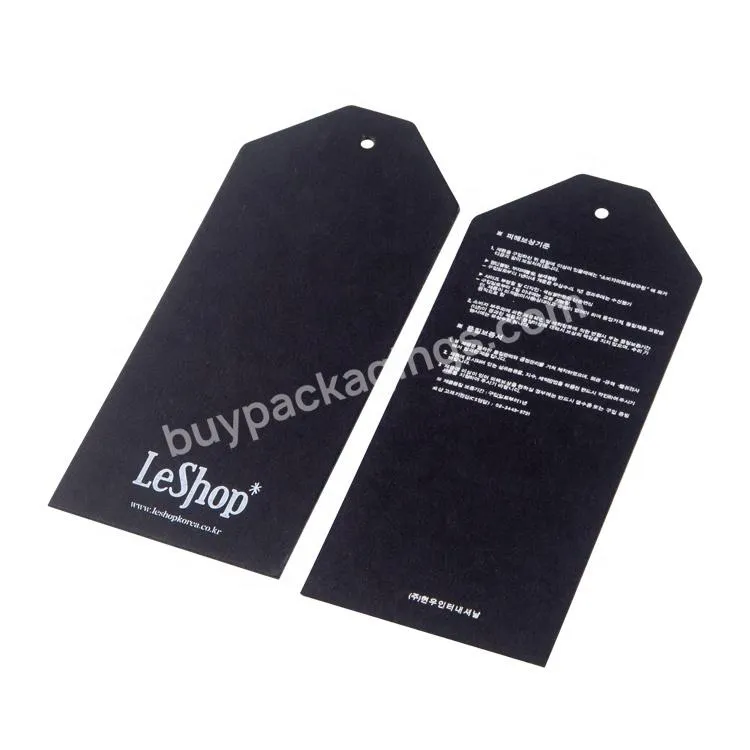 Die cut Apparel tags custom offset printed hang tags for garment