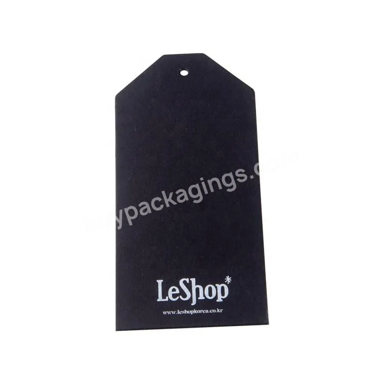 Die cut Apparel tags custom offset printed hang tags for garment