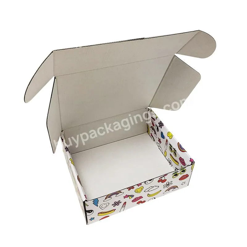 die cut corrugated paper custom mailer packaging box logo 20 x 30 x 2 shipping box