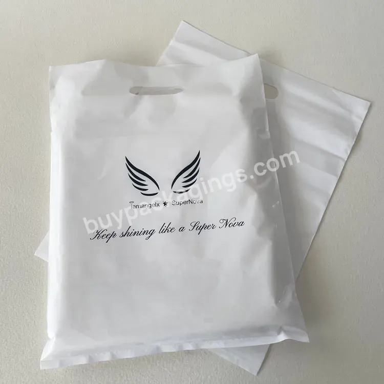 Die Cut T-shirt Plastic Custom Grocery Store Custom Flat Opening Shopping Bag With Logo