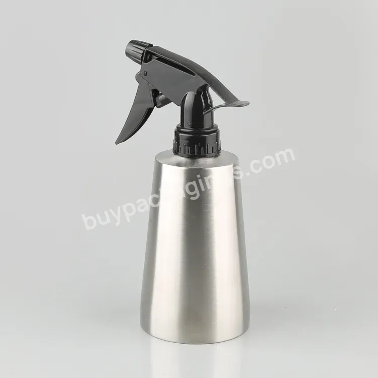 Different Shapes 304 Stainless Steel Trigger Spray Bottle For Kitchen Cleaning