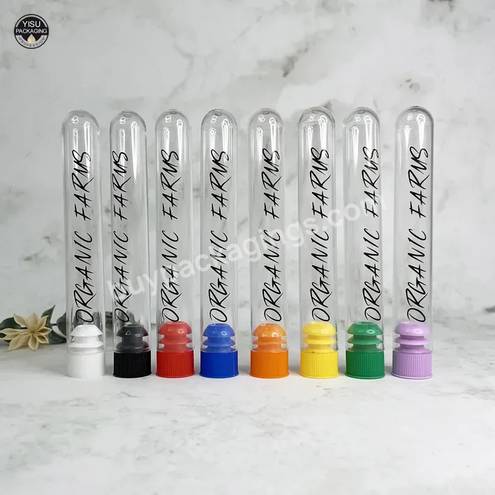 Different Sizes Clear Ps Plastic Test Tube With Cork