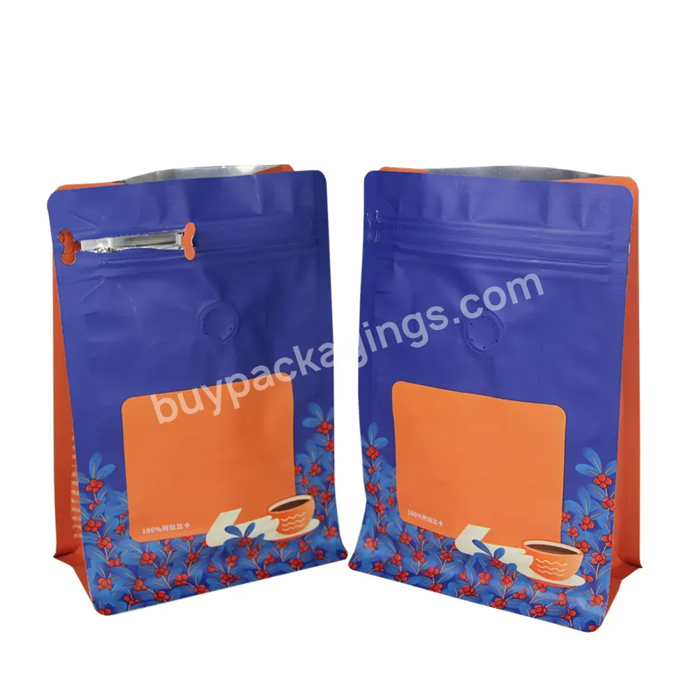 Digital Print Biodegradable Stand Up Zip Lock Pouch For Coffee Packaging Bag With Valve Emballage Alimentaire Zipper Bag