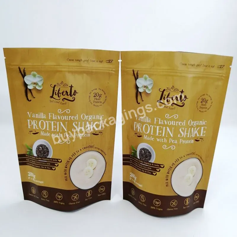 Digital Printing Protein Powder Stand Up Pouch Aluminum Foil Packaging Zip Lock Bag Doypack Mylar Storage Food Bags