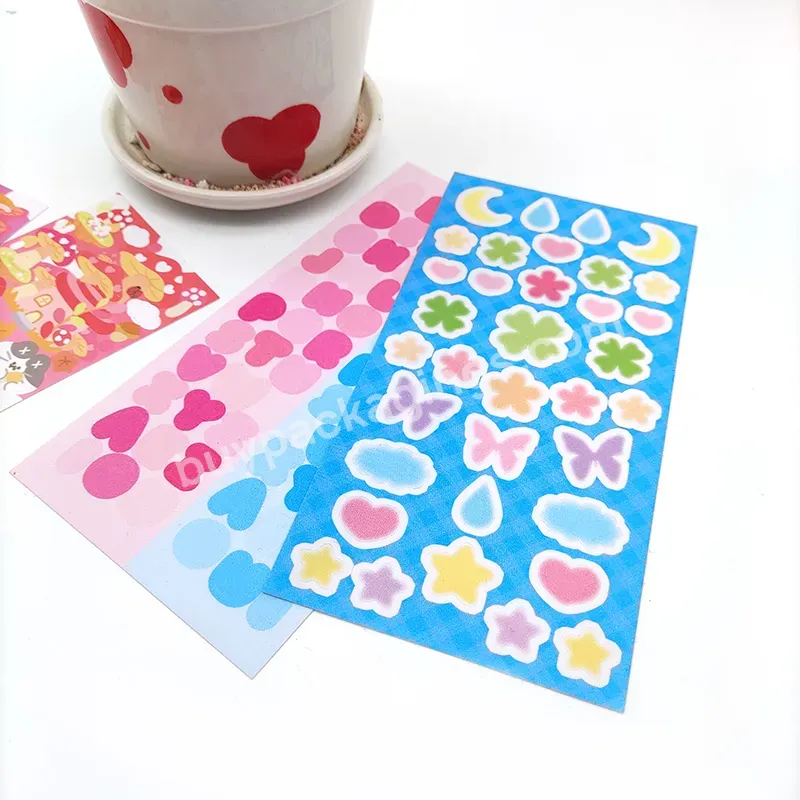 Direct Factory Custom Printing Full Color Adhesive Kiss Cut Stickers Sheet